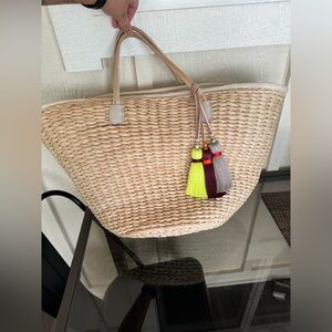 India Hicks Straw Bag